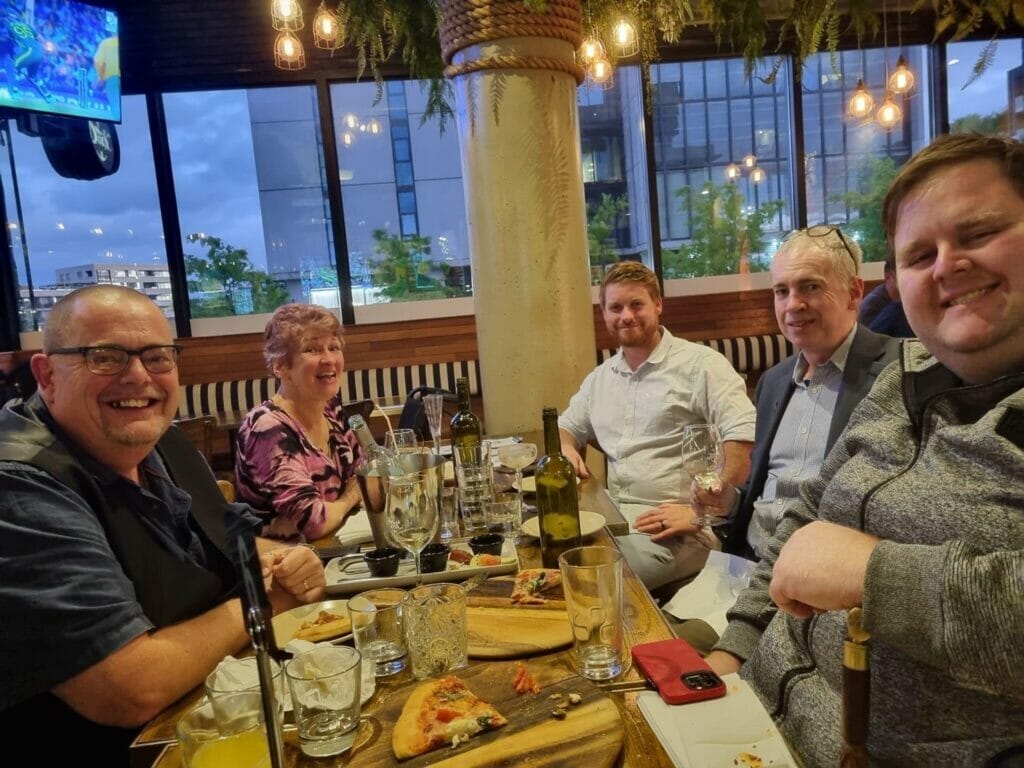 Mark Pietsch (far right) meeting with Physical Disabilities Australia members in Canberra